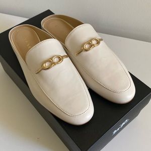 NIB Coach Sienna Leather Slide size 6 color Chalk